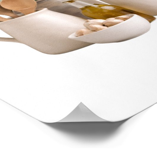  Neutral Farmhouse Kitchen Still Life Frame Ready  Poster (Hoek)