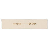 Neutral Farmhouse Rustic Floral Table Runner Korte Tafelloper (Horizontaal)