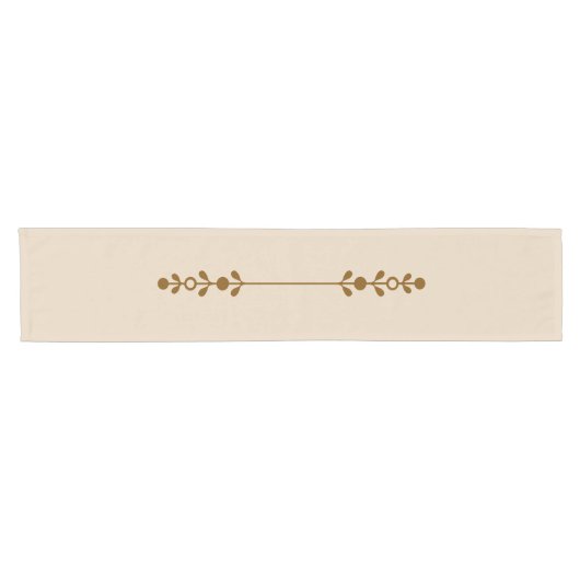 Neutral Farmhouse Rustic Floral Table Runner  Korte Tafelloper (Horizontaal)