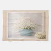 Neutral Farmhouse Wildflower Floral Kitchen Towels Theedoek (Horizontaal)