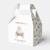Neutral Floral Boho Baby shower Favoriet Box Bedankdoosjes (Achterkant)