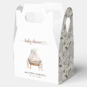 Neutral Floral Boho Baby shower Favoriet Box Bedankdoosjes (Geopend)