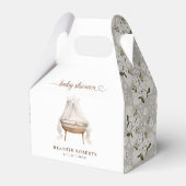 Neutral Floral Boho Baby shower Favoriet Box Bedankdoosjes (Voorkant Zijde)