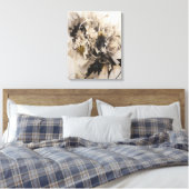 Neutral Floral Botanical Soft Natuur Geïnspireerd Canvas Afdruk (Insitu (Slaapkamer))