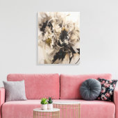 Neutral Floral Botanical Soft Natuur Geïnspireerd Canvas Afdruk (Insitu (Woonkamer))