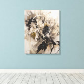 Neutral Floral Botanical Soft Natuur Geïnspireerd Canvas Afdruk (Insitu (Houten vloer))