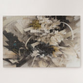 Neutral Floral Botanical Soft Natuur Geïnspireerd Legpuzzel (Horizontaal)