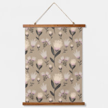 Neutral Floral Wall Art | Soft Blush Botanical