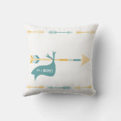 NEUTRAL Gender Birth Stats Baby woodbaars Kussen (Achterkant)