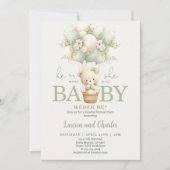 Neutral Gender Reveal Invitation Kaart (Voorkant)