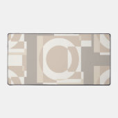 Neutral Geometric Abstract - Modern Bauhaus Bureaumat (Voorkant)