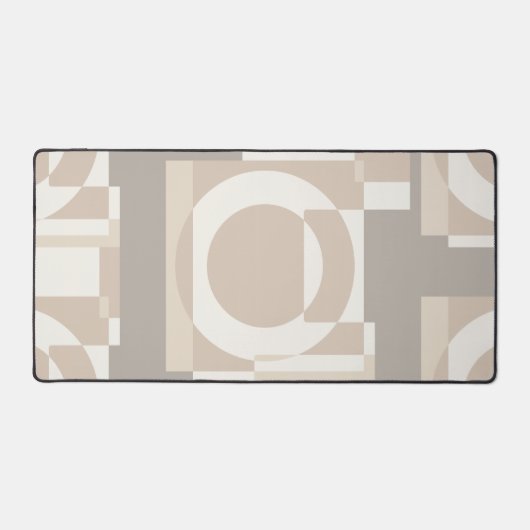 Neutral Geometric Abstract - Modern Bauhaus Bureaumat (Voorkant)