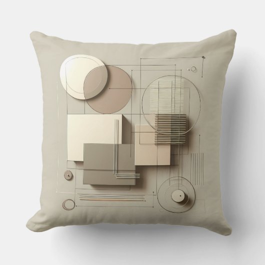 Neutral Geometric Structure Kussen (Voorkant)