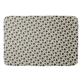 Neutral geometric triangle Bath Mat