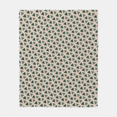 Neutral geometric triangle cozy fleece blanket deken (Voorkant)