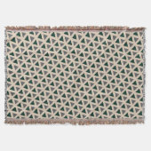 Neutral geometric triangle Throw Blanket Deken (Voorkant)
