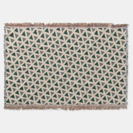 Neutral geometric triangle Throw Blanket Deken