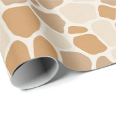 Neutral Giraffe Spot Animal Print Wrapping Paper Cadeaupapier (Rol Hoek)