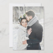 Neutral Green Classic Lijst Foto Feestdagenkaart (Achterkant)