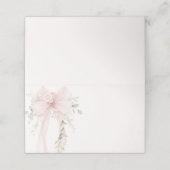 Neutral Greenery Bow Baby in Bloom Plaatskaartje (Buitenkant ongevouwen)
