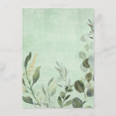 Neutral Greenery Leopard Safari Baby Diaper Raffle Informatiekaartje (Achterkant)