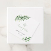 Neutral Greenery Let Love Grow dank u Bedankjes Labels (In situ)