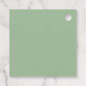 Neutral Greenery Let Love Grow dank u Bedankjes Labels (Achterkant)