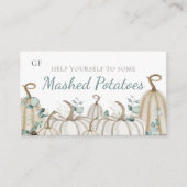 Neutral Herfst Herfst Event Catering Dish Plaatska Plaatskaartje (Voorkant)