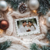 Neutral Holly Berries kerst Kaart