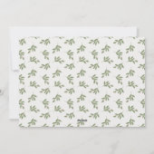 Neutral Holly Berries kerst Kaart (Achterkant)