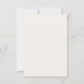 Neutral Ivory Minimalist Wedding RSVP  (Achterkant)