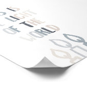 Neutral Jesus is het licht van het wereld poster (Hoek)