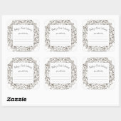 Neutral krans baby shower boek bord sticker (Vel)