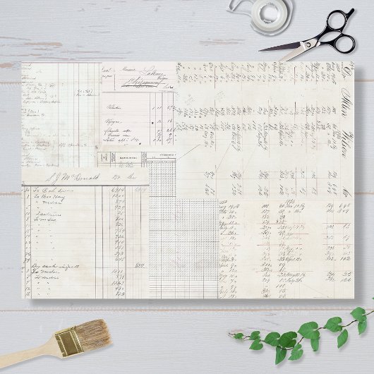Neutral Ledgers Design Tissuepapier