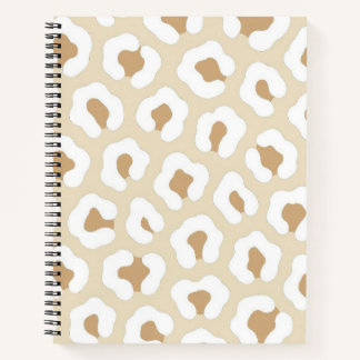 Neutral Leopard Print Notitieboek