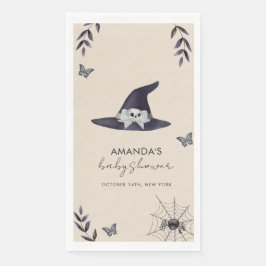 Neutral Little Boo Witch Pet Baby shower Servet