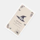Neutral Little Boo Witch Pet Baby shower Servet (Hoek)