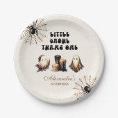 Neutral Little Ghoul Verjaardag Papieren Bordje (Voorkant)