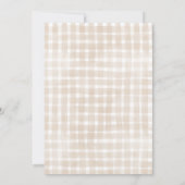 Neutral Little Lamb Baby Shower Invitation Kaart (Achterkant)