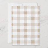 Neutral Little Lamb Baby Shower Invitation Kaart (Achterkant)