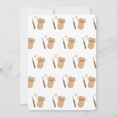 Neutral Little Slugger Baseball Baby Shower Kaart (Achterkant)