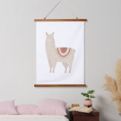 Neutral Llama Boho Nursery Decor Hangend Wandkleed (Slaapkamer)