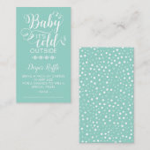 Neutral luier Raffle Baby Het is koud buiten Kaart (Voorkant / Achterkant)