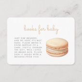 Neutral Macaron Baby Shower Books Enclosure Card Informatiekaartje (Voorkant)