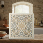 Neutral Mediterranean Pattern Pat#15 Greige ID1195 Tegeltje