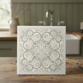 Neutral Mediterranean Pattern Pat#17 Greige ID1195 Tegeltje