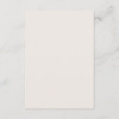 Neutral Minimal Chic Border Wedding Guest Details Informatiekaartje (Achterkant)
