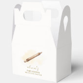 Neutral Minimalist Pastry Chef Baby shower Bedankdoosjes (Open)