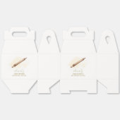 Neutral Minimalist Pastry Chef Baby shower Bedankdoosjes (Ongevouwen)