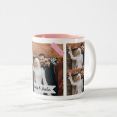 Neutral Minimalist Photo Bridesmaid  Tweekleurige Koffiemok (Voorkant rechts)